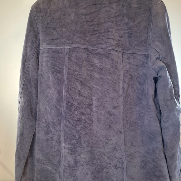 Sequence - light purple lilac real suede leather jacket - size M - Picture 10 of 15
